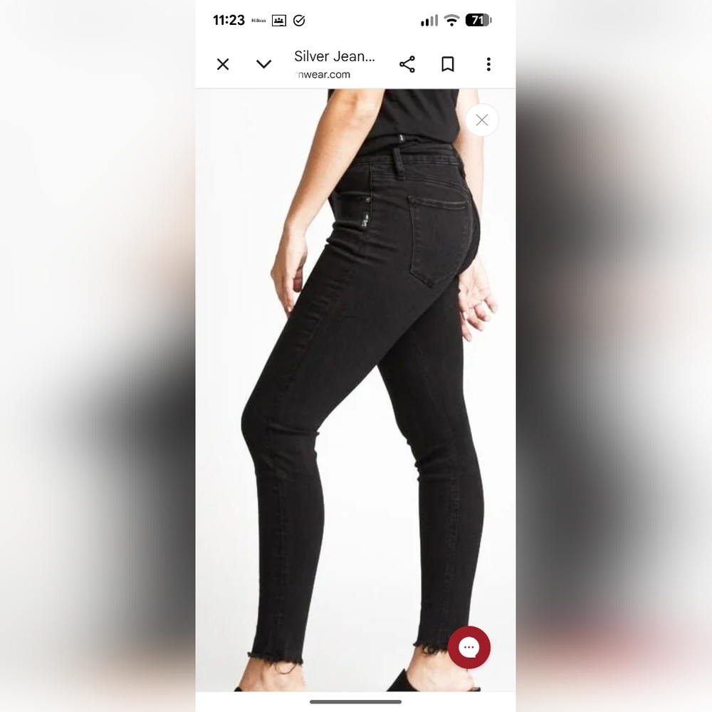 Silver Jeans Dark Gray Denim